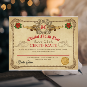 Nice list certificate